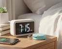 Clear retainer on nightstand showing part-time wear routine