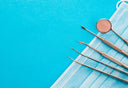 Close-up of sterile dental tools prepared for an extraction