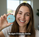 Happy patient showcasing affordable Invisalign alternative aligners