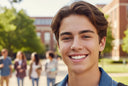 Confident teen smiling after Invisalign treatment
