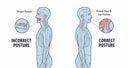 Proper posture to support jaw and teeth alignment