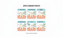 Illustration showing stages of dental bonding procedure