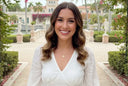Confident smile in Vizcaya Museum & Gardens lifestyle with at-home aligners