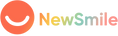 NewSmile logo with a smiley face icon on an orange background